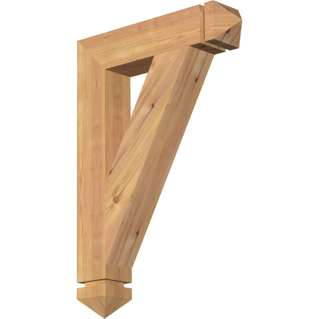 Traditional Arts & Crafts Smooth Bracket, Western Red Cedar V943690