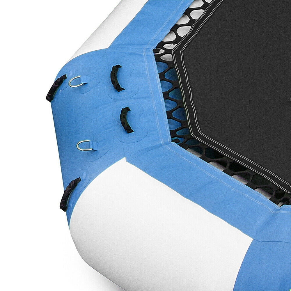 Blue & White 17Ft Inflatable Water Trampoline C98809
