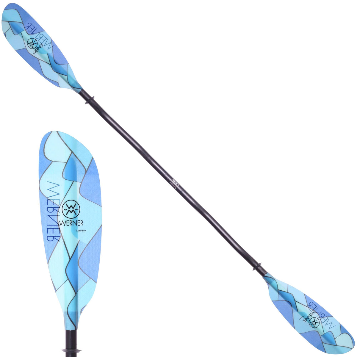 230 cm Blue Bent Shaft Kayak Paddle T4744