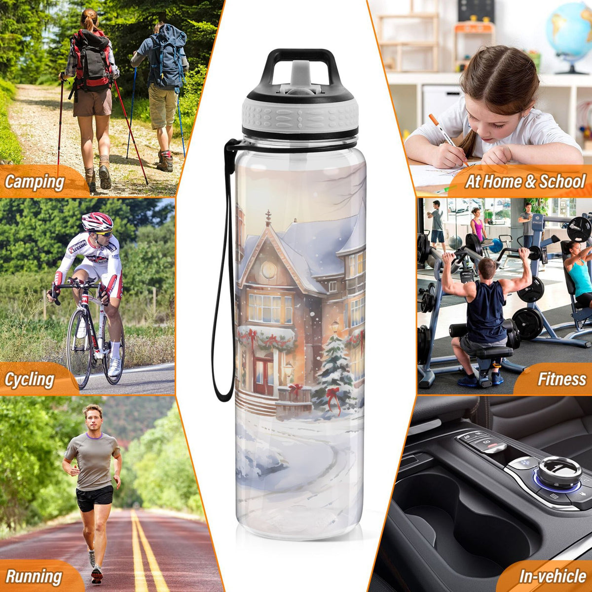 32oz Tritan Water Bottle with Straw Z685464