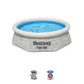 12' x 30 Round Inflatable Swimming Pool Set Q862578