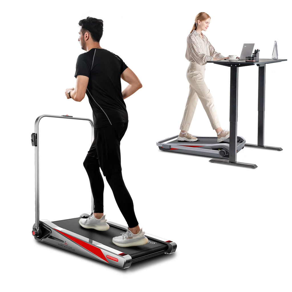 Motorized Folding Walking Treadmill with Handrails G1018